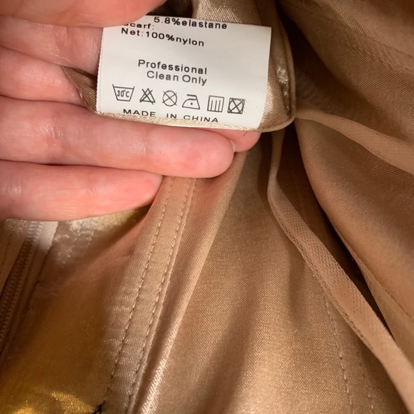 Crystal rhinestone strapless dress gown - Picture 11 of 11